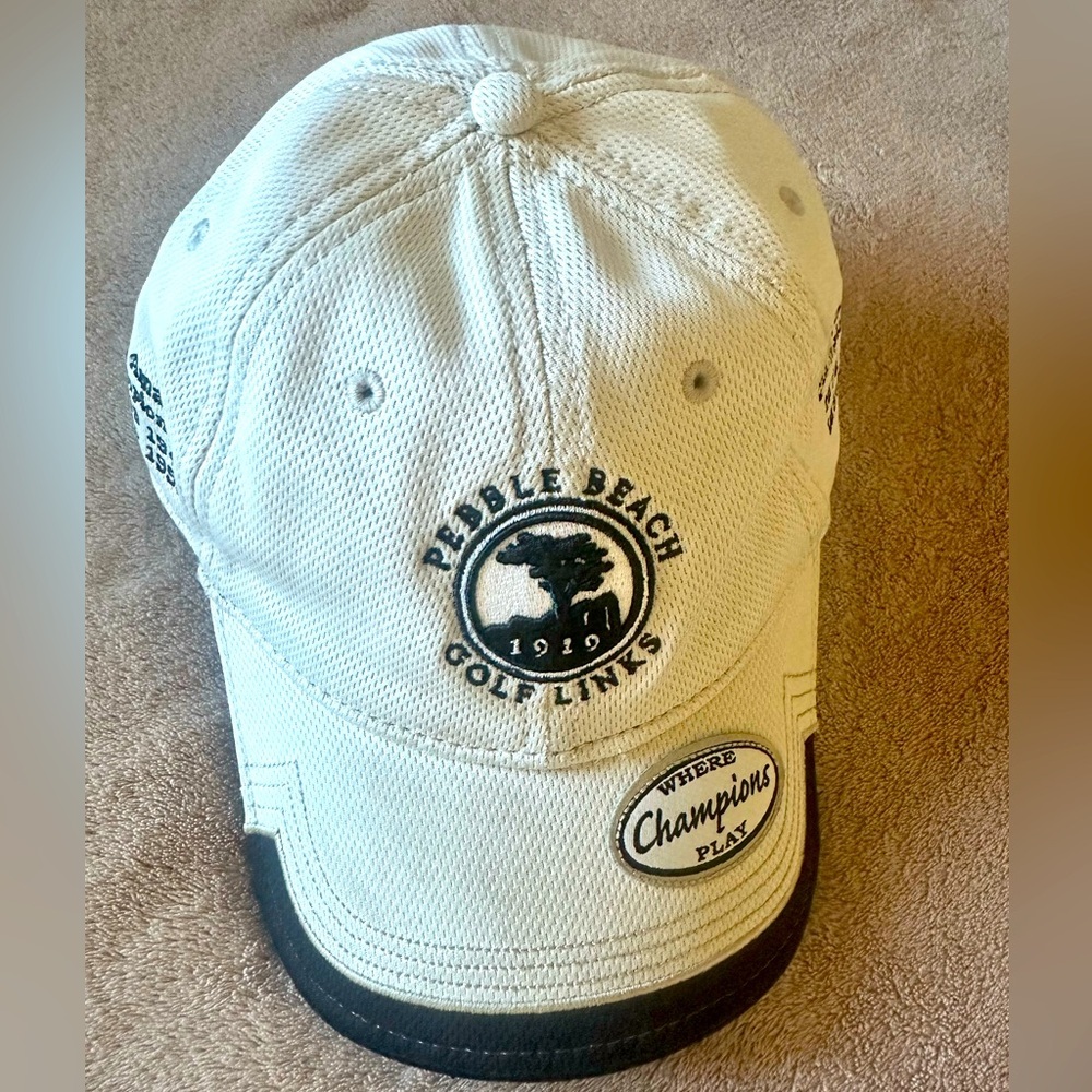 Pebble Beach Golf White Vintage Cap